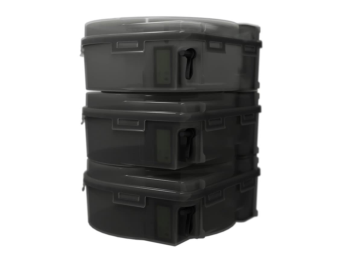 Multiple dryboxes stacked vertically