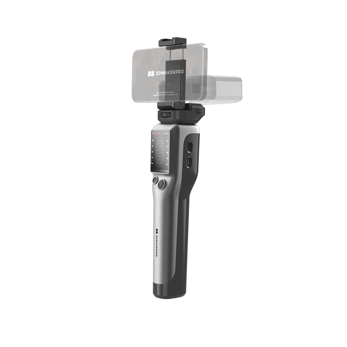 3DMakerpro Smart Grip mobile mounting system, compatible with iPhone and select Android smartphone models.