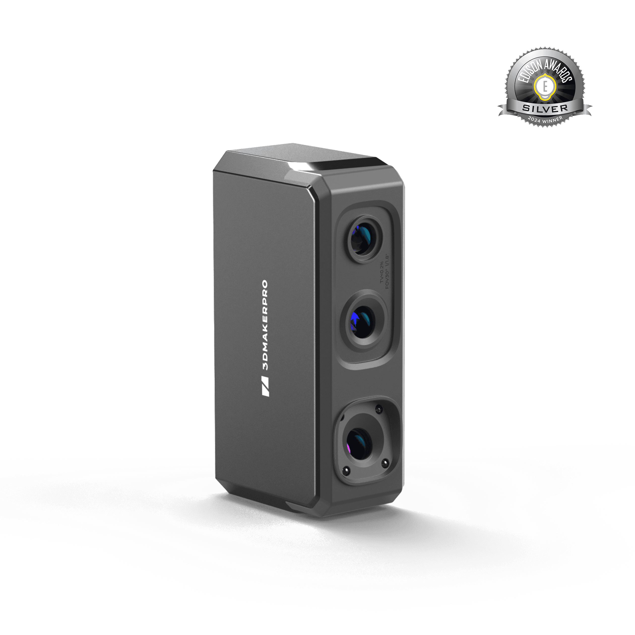 3DMakerpro Seal Lite 3D Scanner, 2024 Edison Awards Silver winner, featuring 0.02mm high-precision scanning.