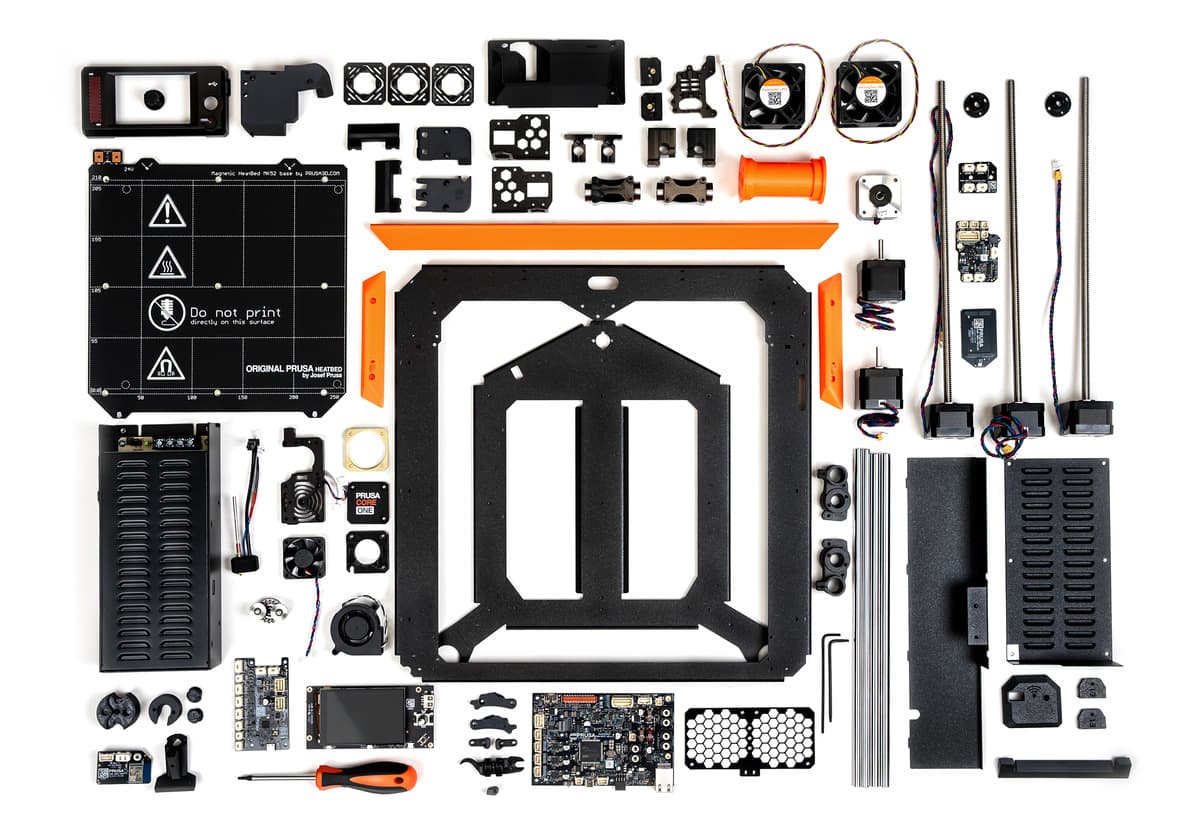 CORE One+ kit assembly with illustrated manual