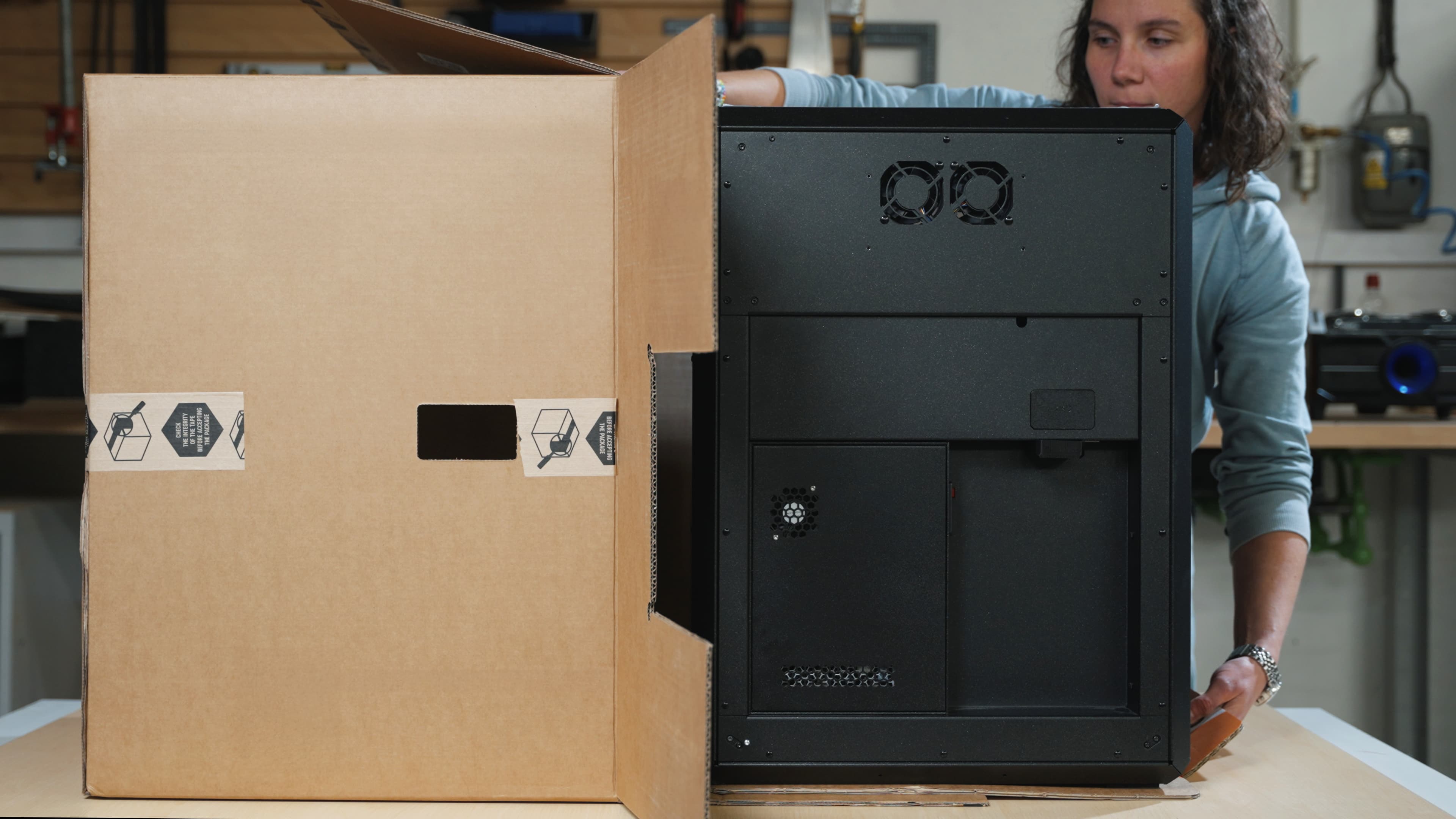 Unpacking The CORE One L printer