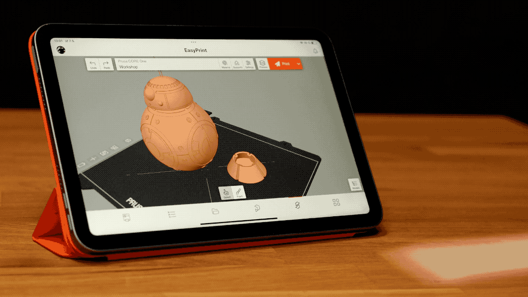 Painting colors onto a model in EasyPrint