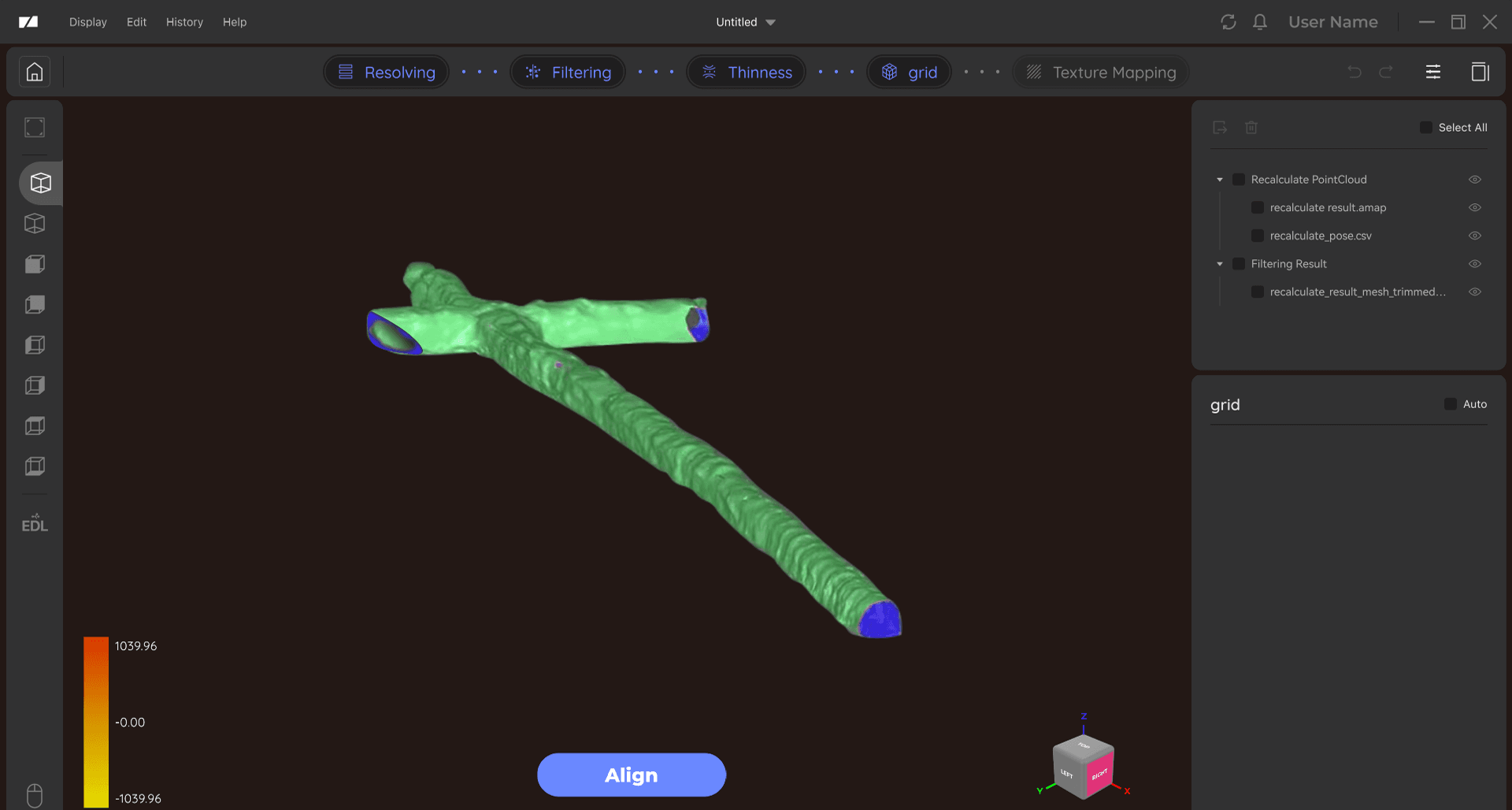 Eagle’s 3D modeling tool transforms point cloud data into precise mesh structures.
