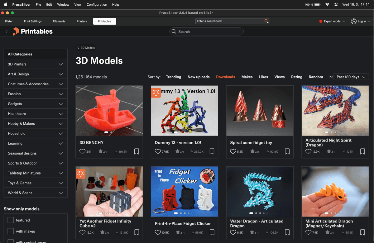 Printables.com featured 3D models
